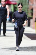 LUCY HALE Heading to a Gym in Studio City 07/24/2019
