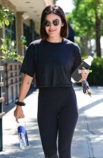 LUCY HALE Heading to a Gym in Studio City 07/24/2019