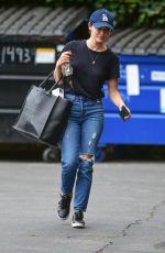 LUCY HALE in Ripped jeans Out in Studio City 07/25/2019