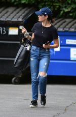 LUCY HALE in Ripped jeans Out in Studio City 07/25/2019