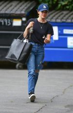 LUCY HALE in Ripped jeans Out in Studio City 07/25/2019