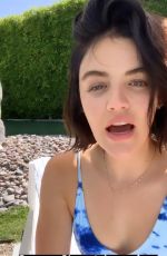 LUCY HALE in Swimsuit at a Pool - Instagram Pictures and Video 04/07/2019