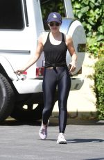 LUCY HALE in Tights Out in Studio City 07/30/2019