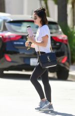 LUCY HALE Leaves a Gym in Studio City 07/24/2019