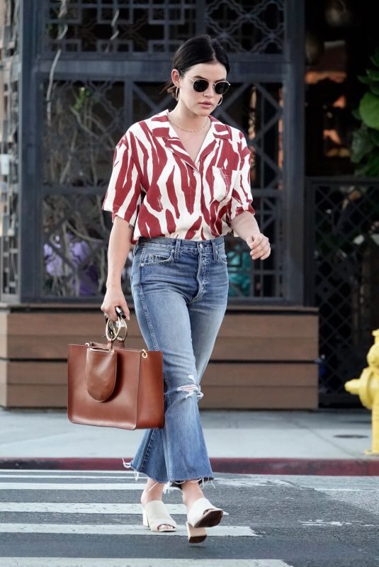 LUCY HALE Out and About in Los Angeles 07/13/2019