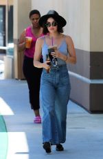 LUCY HALE Out for Iced Drink in Los Angeles 07/11/2019