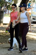 LUCY HALE Out Hiking with Her Dog in Los Angeles 07/11/2019