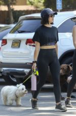 LUCY HALE Out with Her Dog in Los Angeles 07/29/2019