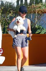 LUCY HALE Picking Up Her Dog from Dog Care in Studio City 06/30/2019