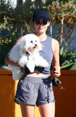 LUCY HALE Picking Up Her Dog from Dog Care in Studio City 06/30/2019