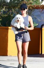 LUCY HALE Picking Up Her Dog from Dog Care in Studio City 06/30/2019