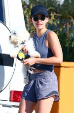 LUCY HALE Picking Up Her Dog from Dog Care in Studio City 06/30/2019