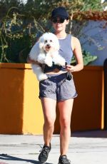 LUCY HALE Picking Up Her Dog from Dog Care in Studio City 06/30/2019