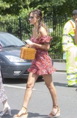 LUCY WATSON Arrives at Wimbledon Tennis Championships 07/03/2019