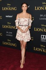 MAIA MITCHELL at The Lion King Premiere in Hollywood 07/09/2019