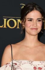 MAIA MITCHELL at The Lion King Premiere in Hollywood 07/09/2019