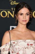 MAIA MITCHELL at The Lion King Premiere in Hollywood 07/09/2019