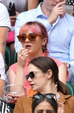 MAISIE WILLIAMS and DIANA SILVERS at Wimbledon 2019 Tennis Championships in London 07/08/2019