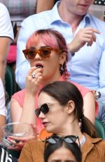 MAISIE WILLIAMS and DIANA SILVERS at Wimbledon 2019 Tennis Championships in London 07/08/2019