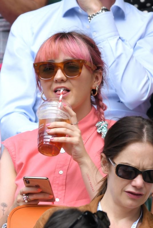 MAISIE WILLIAMS and DIANA SILVERS at Wimbledon 2019 Tennis Championships in London 07/08/2019