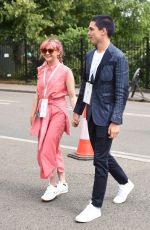 MAISIE WILLIAMS and Reuben Selby Arrives at 2019 Wimbledon Tennis Championships 07/08/2019