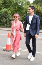 MAISIE WILLIAMS and Reuben Selby Arrives at 2019 Wimbledon Tennis Championships 07/08/2019
