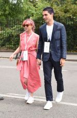 MAISIE WILLIAMS and Reuben Selby Arrives at 2019 Wimbledon Tennis Championships 07/08/2019