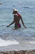MANDY BORK in Bikini at Club 55 in Saint Tropez 07/23/2019