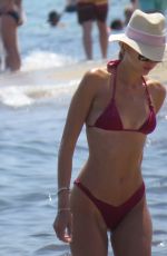 MANDY BORK in Bikini at Club 55 in Saint Tropez 07/23/2019