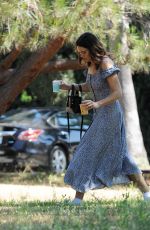 MANDY MOORE on the Set of This Is Us in Los Angeles 07/24/2019