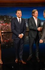 MARGOT ROBBIE, Leonardo DiCaprio and Brad Pitt at Jimmy Kimmel Live, 07/22/2019