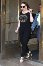 MARIAH CAREY Leaves Her Hotel in New York 07/24/2019