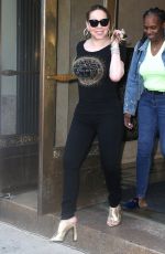 MARIAH CAREY Leaves Her Hotel in New York 07/24/2019