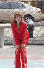 MARISA TOMEI Filming on New York