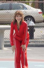 MARISA TOMEI Filming on New York