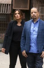 MARISKA HARGITAY on the Set of Law and Order: Special Victims Unit in New York 07/12/2019