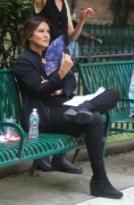 MARISKA HARGITAY on the Set of Law and Order: Special Victims Unit in New York 07/12/2019