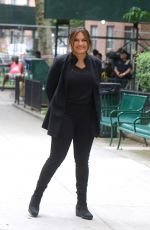 MARISKA HARGITAY on the Set of Law and Order: Special Victims Unit in New York 07/12/2019