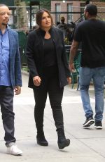 MARISKA HARGITAY on the Set of Law and Order: Special Victims Unit in New York 07/12/2019