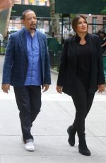 MARISKA HARGITAY on the Set of Law and Order: Special Victims Unit in New York 07/12/2019
