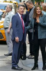 MARISKA HARGITAY on the Set of Law and Order: SVU in New York 07/15/2019
