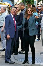 MARISKA HARGITAY on the Set of Law and Order: SVU in New York 07/15/2019