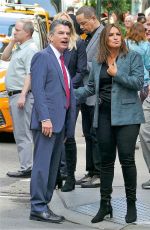 MARISKA HARGITAY on the Set of Law and Order: SVU in New York 07/15/2019
