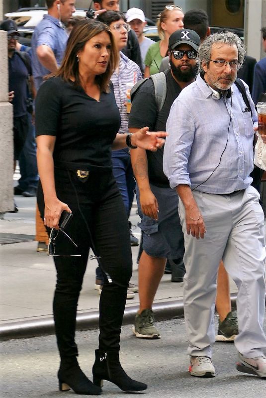 MARISKA HARGITAY on the Set of Law and Order: SVU in New York 07/15/2019