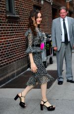 MAUDE APATOW Arrives at Late Show with Stephen Colbert in New York 07/29/2019