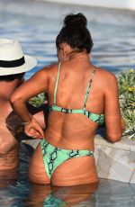 MEGAN BARTON HANSON in Bikini on the Set of Celebs Go Dating in Crete 07/28/2019