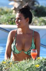 MEGAN BARTON HANSON in Bikini on the Set of Celebs Go Dating in Crete 07/28/2019