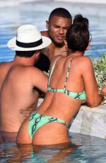 MEGAN BARTON HANSON in Bikini on the Set of Celebs Go Dating in Crete 07/28/2019