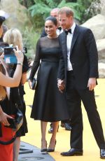 MEGHAN MARKLE at The Lion King Premiere in London 07/14/2019