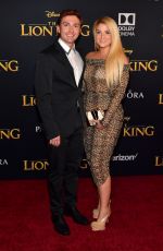 MEGHAN TRAINOR at The Lion King Premiere in Hollywood 07/09/2019